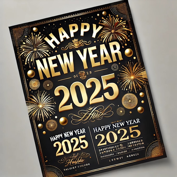 Gig Preview - Design new year card , invitations, and greeting cards