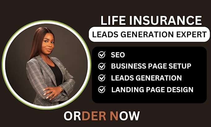 Gig Preview - Generate life insurance leads insurance leads health insurance leads generation