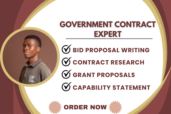 Gig Preview - Win government contract rfi rfp rfq grant proposals bid proposals and tender