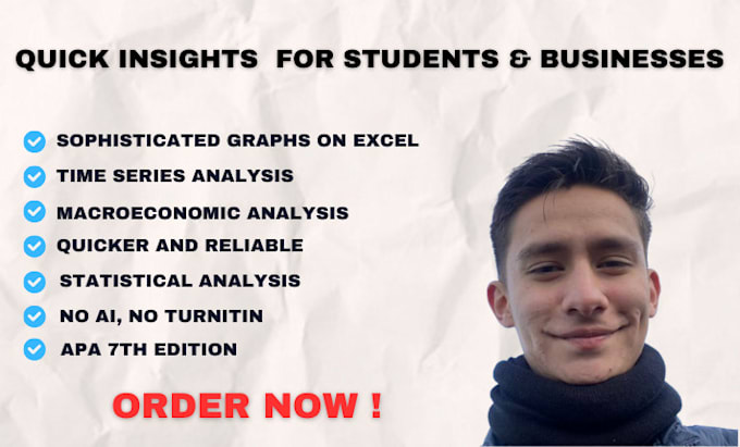 Gig Preview - Develop macroeconomic essays, sophisticated dashboards, and academic ppts