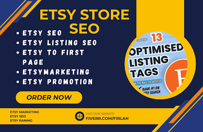 Gig Preview - Rewrite your etsy titles and tags for SEO to improve your etsy shop growth