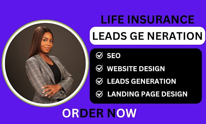 Gig Preview - Generate life insurance leads insurance leads health insurance leads generation