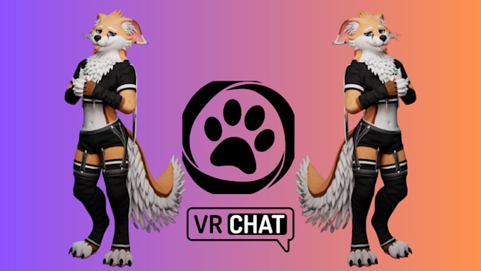 Gig Preview - Create custom vrchat avatar 3d model furry avatar, vr character, nsfw