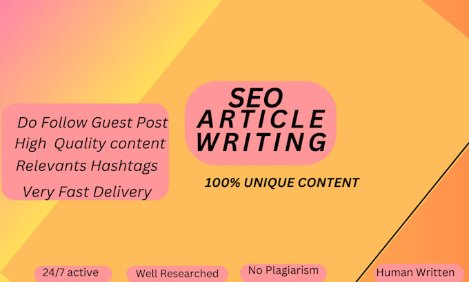 Gig Preview - Write a blog article to grow your website or business now