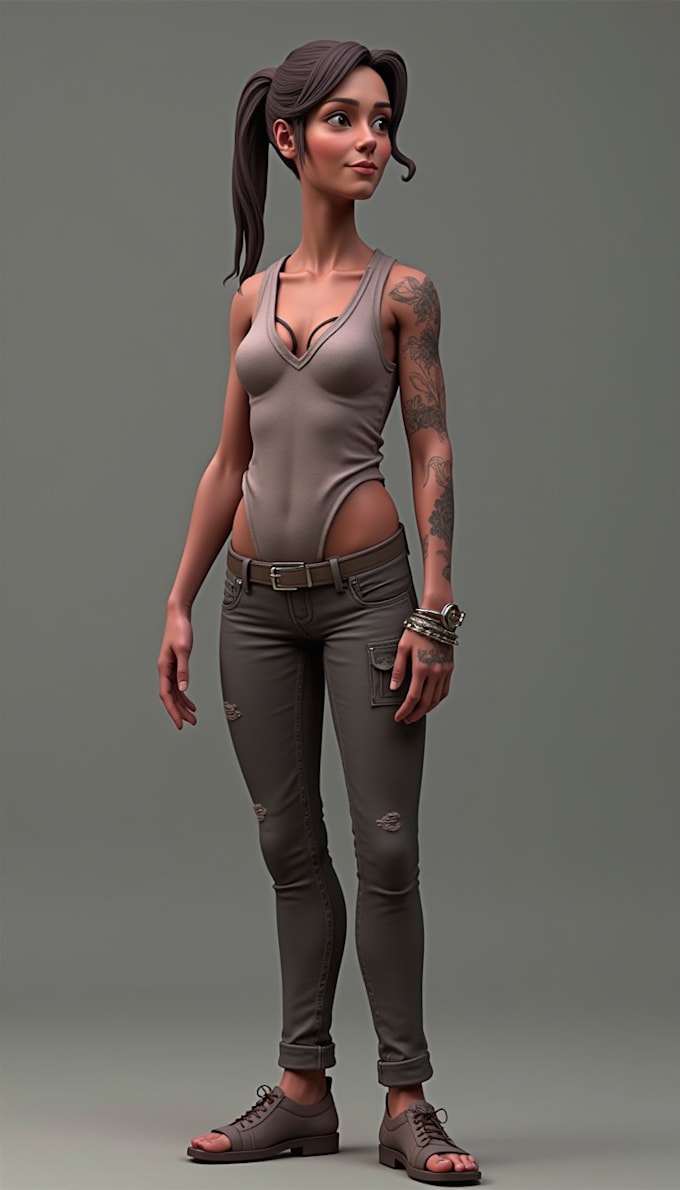 Gig Preview - Create best 3d character modeling, rigging texturing in cc for iclone