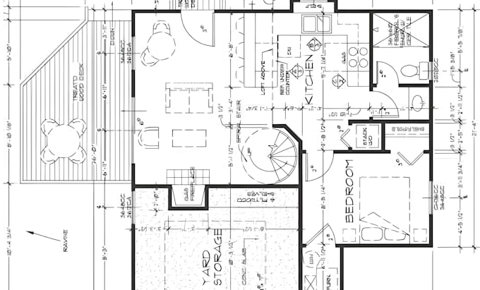 Gig Preview - Draw architectural floor plan, elevations and sections