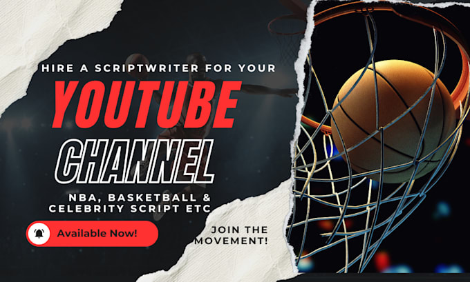 Gig Preview - Write nba youtube video script, basketball or any sports, celebrity scriptwriter