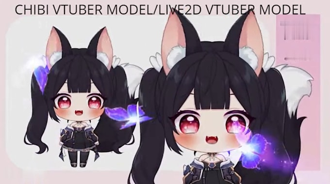 Gig Preview - Design and rig custom chibi vtuber model, chibi live2d, live2d art, vtuber rig