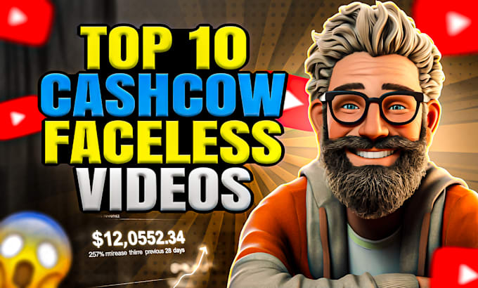 Gig Preview - Create top 10 faceless cash cow youtube videos