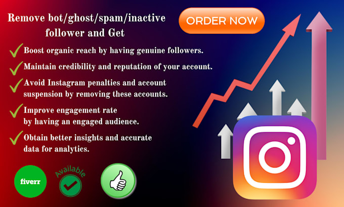 Gig Preview - Remove bot spam followers to boost organic instagram reach