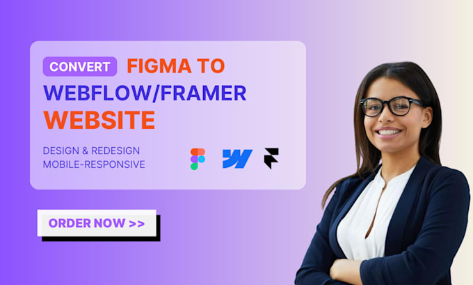 Bestseller - convert figma design to webflow website or framer website, figma to webflow