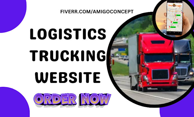 Gig Preview - Design logistics trucking dispatch freight moving company car rentals website