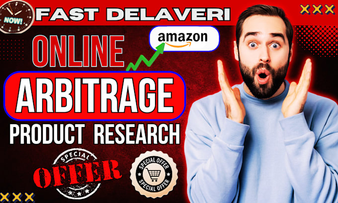 Gig Preview - Be amazon online arbitrage product leads for amazon product research USA, ca