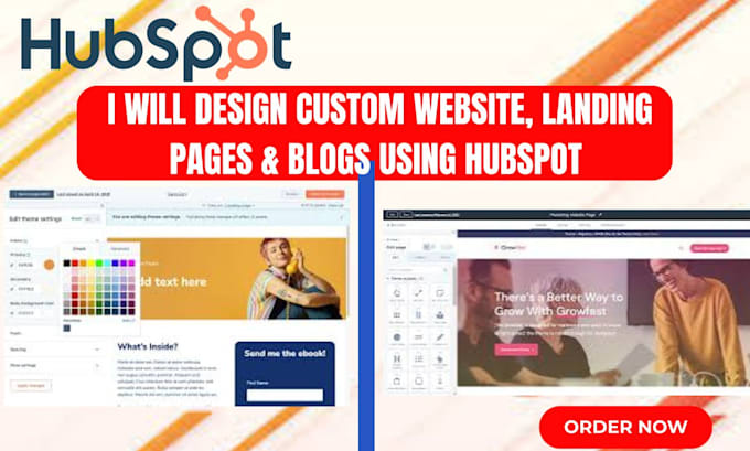 Gig Preview - Design custom website, landing page and blogs using hubspot