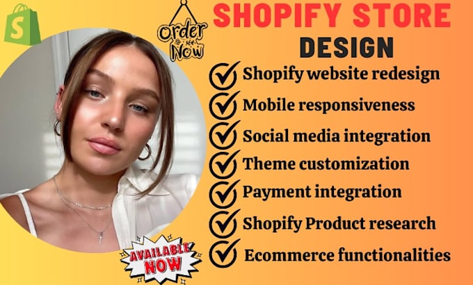 Gig Preview - Shopify website shopify store shopify store design shopify dropshipping