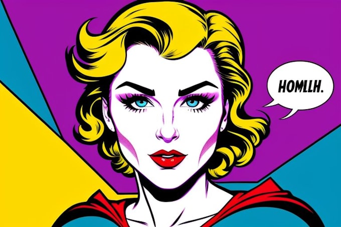 Bestseller - draw comic superhero pop art portrait