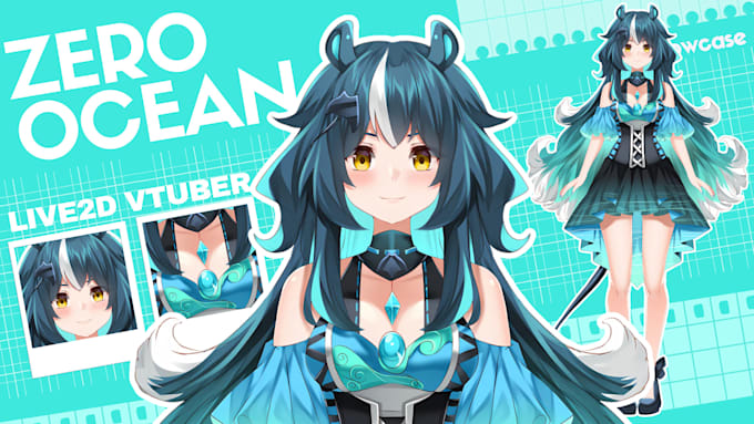 Bestseller - design and rigging vtuber character live2d model advance quality with vbridger