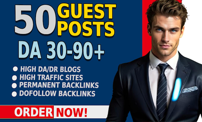 Gig Preview - Create high da guest post services SEO dofollow backlinks for top ranking