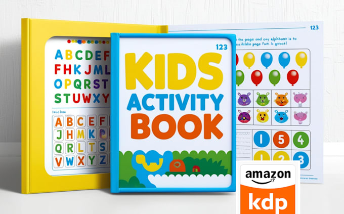 Gig Preview - Design kids coloring book, kids activity book interior and cover for amazon kdp