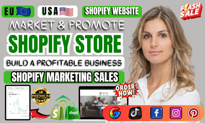 Gig Preview - Promote shopify store to boost shopify store sales