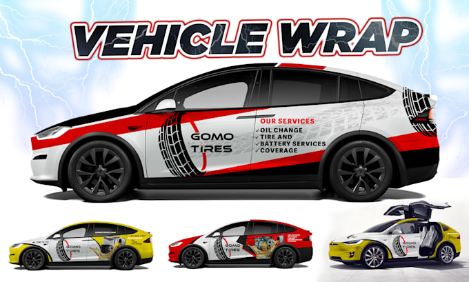 Bestseller - do unique car wrap, van wrap, truck, vehicle, bus wrap design