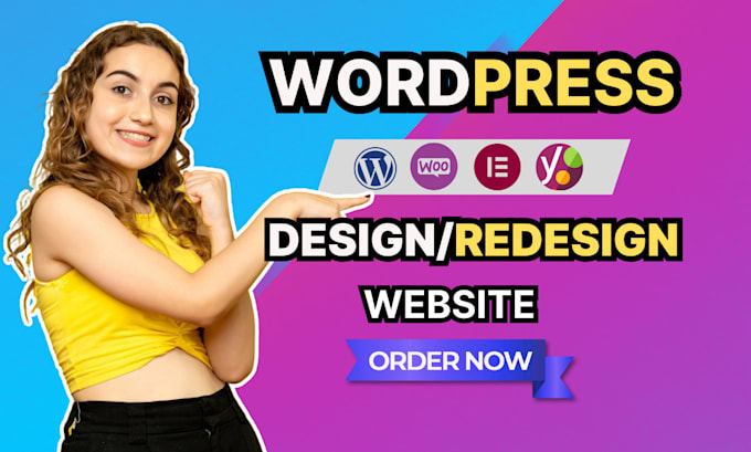 Gig Preview - Create wordpress website design website redesign and development