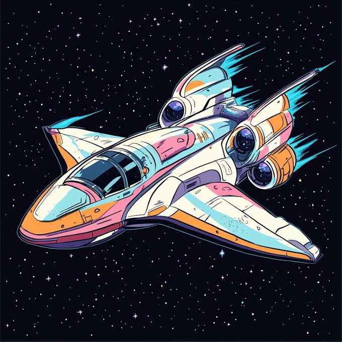 Gig Preview - Draw a spaceship or vehicle design