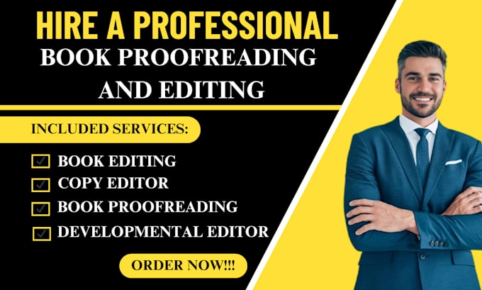 Gig Preview - Do book proofreading and line editing for your manuscript, novel, or ebook