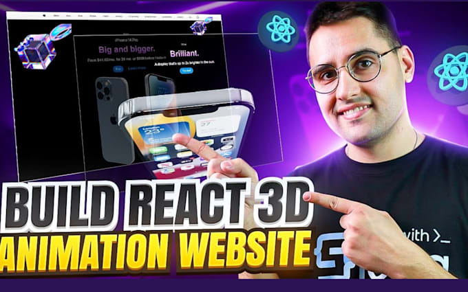 Gig Preview - Develop interactive 3d website scrolling react js threejs gsap next js animation