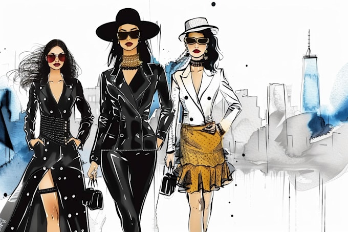 Bestseller - design custom fashion illustrations in your style