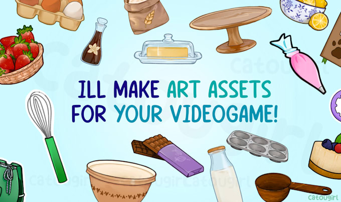 Gig Preview - Create art assets for your video game