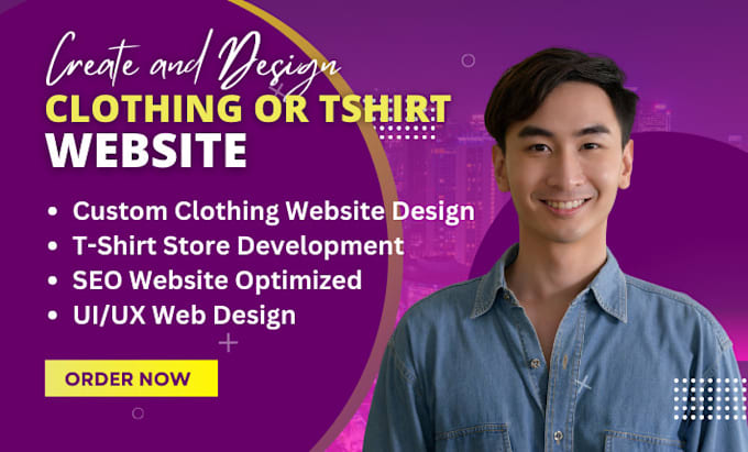 Bestseller - create and design business website for clothing brand or tshirt product