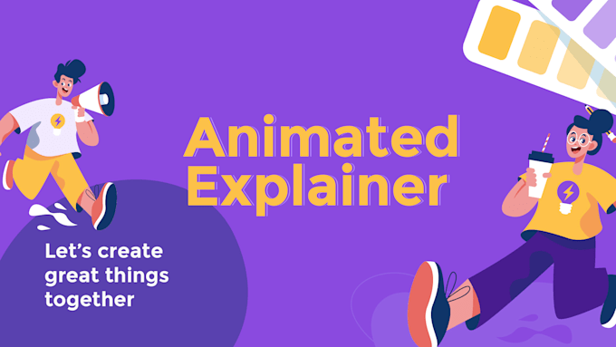 Gig Preview - Create 2d animated explainer video, infographic video for business and sales