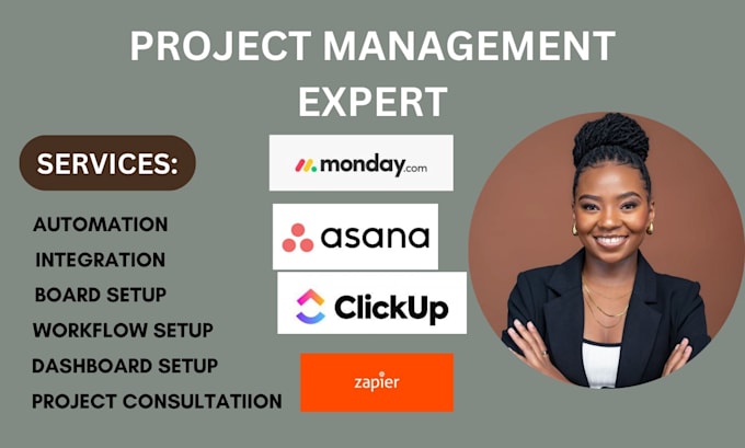 Gig Preview - Set up workflow, integrate and automate your trello clickup monday crm