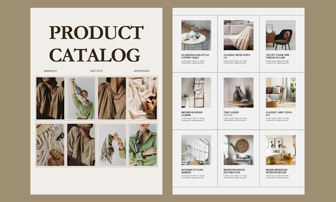 Gig Preview - Design product catalog or catalogue design brochure sell sheet magazine lookbook