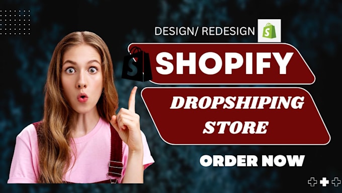 Gig Preview - Design and redesign shopify website, shopify store design, website design