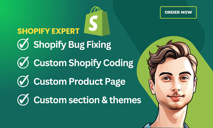 Gig Preview - Fix shopify bug, shopify coding and shopify template errors