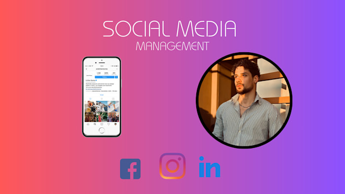 Gig Preview - Management your social media