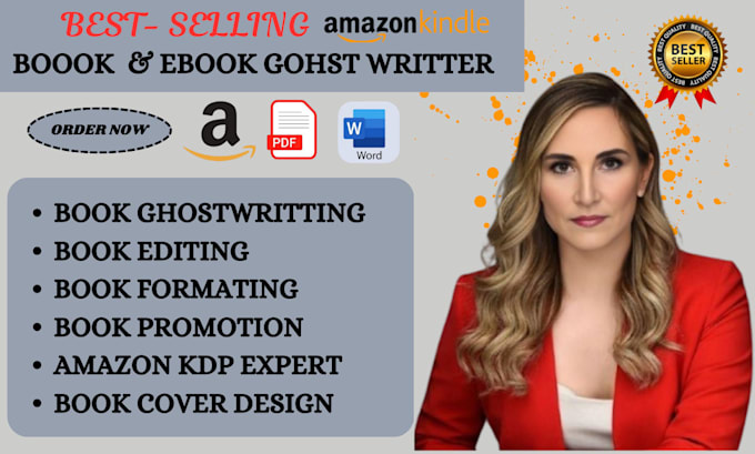 Bestseller - be your professional ebook writer, non fiction, gohstwriter for KDP publishing