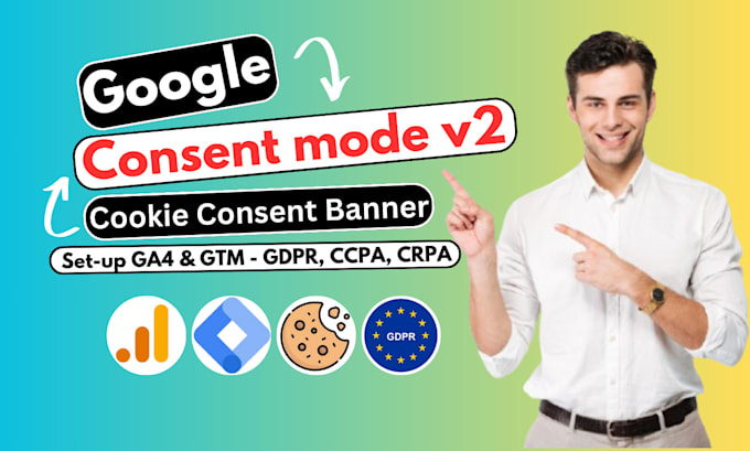 Gig Preview - Setup google consent mode v2, cookie consent banner with GTM