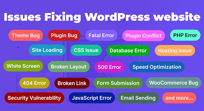 Gig Preview - Fix any issues of wordpress website