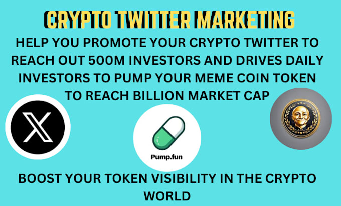 Gig Preview - Crypto twitter marketing, hype pump memecoin to hit 100m market cap