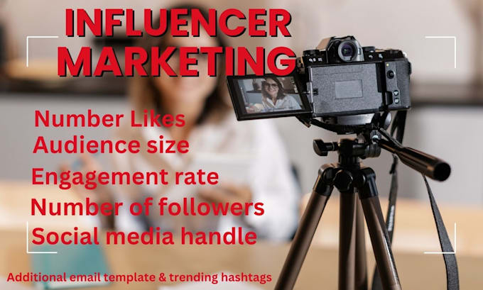 Gig Preview - Find best instagram youtube tiktok influencer marketing leads for your business