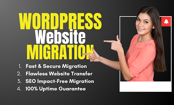 Gig Preview - Migrate, backup and transfer wordpress website in 12 hour