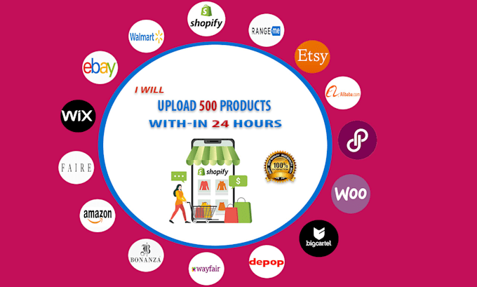 Gig Preview - Fast product upload service 500 listings for shopify, woocommerce, wix,rangeme