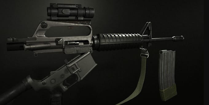 Gig Preview - Craft 3d fps weapon game ready assets,unity 3d unreal engine props,pbr textures