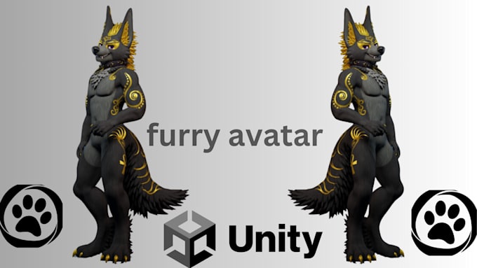 Bestseller - create custom vrchat avatar 3d model, furry avatar nsfw fursona vrc character