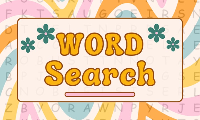 Gig Preview - Custom word search puzzles for all ages