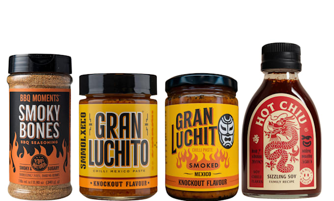 Gig Preview - Do label for sauce,spice,rub,pikliz,salsa,honey,seasoning,salt,ketchup