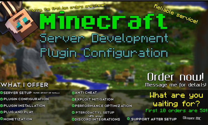 Gig Preview - Easily setup and configure your minecraft server